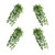 Holibanna 4pcs Simulation Green Leaf Wall Hanging Artificial Rattan Fake Leaf Plants Home Decorations Plant Leaves Garland Realistic Garland Artificial Vines Wedding Pp Watermelon Leaves