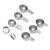 Measuring Cups Set Stainless Teacups, Mugs & Saucers Cup & Saucer Sets Steel Stackable Multifunctional Metal Nesting Measuring Cups Set with Easy to Read for Kitchen Tools,Set