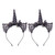 Lurrose Lace Cat Ears Unicorn Headbands, 2 Pcs Unicorn Horn Headbands Hairbands Lace Cat Ear Hair Hoops Headwears for Halloween Christmas Birthday Cosplay Costume