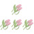 PRETYZOOM 8 Pcs Tulip Napkin Rings Flower Napkin Holder Ring Easter Spring Napkin Buckles Floral Serviette Rings Napkin Band Curtain Tiebacks for Easter Egg Fillers