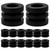 Kisangel Foosball Table Bushings 16pcs Plastic Foosball Bumper Soft Rubber Table Football Bearings Rod Replacement Parts