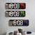 Fufafayo Led Large Digital Wall Clock Temperature Date Display Brightness Table Wall-Mounted Mirror Alarm Clock for Home Decor, Digital Clock Wall, Mirror Wall Clock, Valentine's Day
