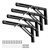 ICOOL 4pcs 12 Inch Folding Shelf Bracket, Heavy Duty Collapsible Wall Mounted Brackets for Table Work Bench, L Shape Space Saving DIY Bracket
