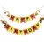 Construction Vehicle Happy Birthday Banner include Excavator Bulldozer Truck