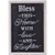 NIKKY HOME 14" x 20" Rustic Wood Framed Wall Sign Plaque with Quote Bless This Home with Love and Laughter
