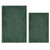 AINAHYVA Bathroom Rugs Chenille Bath mat 2 Piece Set, Super Absorbent, PVC Non Slip Backing, Bath mats for Bathroom, Plush Shaggy, Thick, Machine Washable, Bathtub, Shower, Toilet, Deep Green