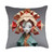 Heavenwear Origami Doll: Creative Papercraft Art Silhouette Portrait Throw Pillow, 18x18, Multicolor