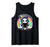 Skeleton Grim Reaper Halloween funny rainbow free hugs Tank Top