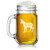 16oz Mason Jar Glass Mug w/Handle Bad Ass Donkey Funny