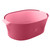 TIDTALEO Vegetable Basket Fruit Washing Colander Kitchen Strainer Colander Vegetable Drain Basket Over Sink Colander Fruit Basket Colander Strainer Basket Double Layer Plastic Red