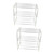 Amosfun 2pcs Shoe Rack Entryway Shoe Storage Shoe Organizer for Entryway Space-saving Rack Three-layer Shoe Shelf Shoes Shoe Organizer for Closet Easy Shelves Simple Storage Rack Pp