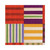 Caspari Striped Patchwork Paper Luncheon Napkins in Purple, 40 Count