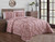 Geneva Home Fashion Sonora Quilt Set, Queen, Blush