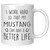 ODDITEES Funny Mustang Mug I Work Hard So That My Mustang Can Have A Better Life Coffee Cup 11oz White