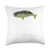 Retro Bowhead Whale Vintage Whale Throw Pillow