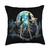 Wolves Howling Moon Wolf Moon Howling Wolves Throw Pillow, 18x18, Multicolor