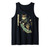 Japanese Skateboard Samurai Cat Tattoo, Kawaii Ninja Cat Tank Top
