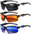 DioKiw 3PACK Sports Polarized Sunglasses for Men Cycling Running Fishing UV400 Protection Sun Glasses Lightweight Half Frame Goggles