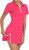 GGOV Womens Two Piece Tennis Golf Dress UPF 50+ Active Athletic Exercise Sports Wear Dresses for Women with Pocket Separate Shorts Neon Pink