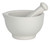 Ceramic Mortar with Pestle 10.5 cm Spice Mortar Kitchen Mortar White