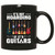 Gift for Musicians Guitar Idea 11oz 15oz Black Coffee Mug
