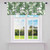 Palm Tree Kitchen Curtains Valances Palm Leaf Valance Curtains for Living Room Bedroom Hawaiian Tropical Curtain Valances for Windows Bathroom Rod Pocket Window Treatment 1 Panel 52"x12" Green White