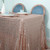 Zdada Candy Buffet Tablecloth Sequin Table Cover for Christmas Day Dinning Room Decoration-Rose Gold 72"x72"