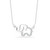 LeCalla 925 Sterling Silver CZ Elephant Necklace for Women Teen