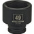Powerbuilt 647463 3/4" Dr. 6 Pt. Metric Impact Socket, 49mm