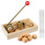 Nizodo NutCracker Heavy Duty Nut Cracker with Wooden Base Adjustable Nut Tongs Manual Nut Crackers for All Nuts Nut Cracker Tool for Walnut Pecan Macadamia Hazelnuts Chestnut, More 4 Picks Included