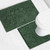 AINAHYVA Bathroom Rugs Chenille Bath mat 2 Piece Set, Super Absorbent, Strong PVC Non Slip Backing, Bath mats for Bathroom, Plush Shaggy, Thick, Machine Washable, Bathtub, Toilet, Deep Green