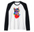 Rainbow Cute Cat Hugging Valentine Heart Kitty Love Cat Raglan Baseball Tee