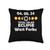 West Forks Maine Total Solar Eclipse 2024 Throw Pillow