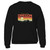Oregon Vintage Portland Mountain Sunset Retro Home State Hiking Souvenir Gift Black