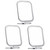 Housoutil 3pcs Double Sided Makeup Mirror Portable Makeup Mirror Portable Vanity Mirror Clear Vision Mirror Small Space Mirror Vanity Table Travel Vanity Mirror Countertop Mirror Hand Mirror
