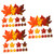 VOSAREA 144 Pcs Simulated Maple Leaf Faux Fall Leaves Fall Maple Leaves Party Maple Leaves Decor Maple Leaves Table Scatter Simulation Maple Leaf Silk Cloth Artificial Leaf Wedding