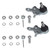 TUCAREST 2Pcs K9499 (Pair) Suspension Front Lower Ball Joint Compatible With Lexus ES300 RX300 Toyota Avalon Camry Sienna Solara