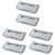 Amosfun 6 Pcs Shoes Rack with Sticky Hanging Strips Shoe Storage Slippers Organizer Sneakers Display Shelf Sticky Shoes Holder Slippers Shelf Time-saving Shoe Organizer Wall Door Sucker