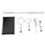 Laboratory Grade Metalware Set, Stand Support Platform Flask Clamp Lab Instrument Bracket