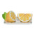 Ceramic Lemons Salt and Pepper Shaker Set, Polka Dot Tray with Lemon Slices, Salt and Pepper Shaker Set of 3, White, Yellow and Grey, 6 Inches x 3 Inches