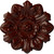 Ekena Millwork CM07EMBMF Emery Leaf Ceiling Medallion, 7 5/8"OD x 1"P, Hand-Painted Brushed Mahogany