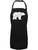 zerogravitee Mama Bear Apron with 2 patch pockets in Black - One Size