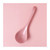 Tea spoons Ceramic Large Soup Spoon Rice Spoon Household Thickened Soup Spoon Long Handle Porridge Spoon Rice Porridge Spoon Ice tea spoons (Color : Pink)