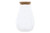 Creative Co-op Large Clear Cork Lid Glass Jar, 8 Inch,