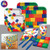 Building Block Party Supplies - Lego Theme Compatible Pack Bundle for 8 Guests: Dinner Plates, Dessert Plates, Napkins, Table Cover and Cutleries