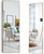 Mirrotek Over The Door Mirror Full Length 13.7" x 48" - Aluminum Frame Bathroom Mirror, Slim & Mountable Body Mirror Full Length, Shatterproof Full Body Mirror for Door (Gold)