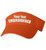 Personalized Embroidered Visor Hat Add Your Own Text Custom Adjustable Visor Cap Orange