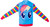 My Little Pony Rainbow Dash Mens Striped Zip Up Hoodie (Adult X-Small)