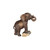 GSC 54553 5.5 Inch Elephant on Tree Trunk, Brown