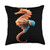 Origami Master Folding Paper Craft Origami Seahorse Japanese Art Paper Folding Artist Throw Pillow, 18x18, Multicolor